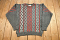 Vintage 1990s Barrel Made In USA Knitted Cable Knit Sweater