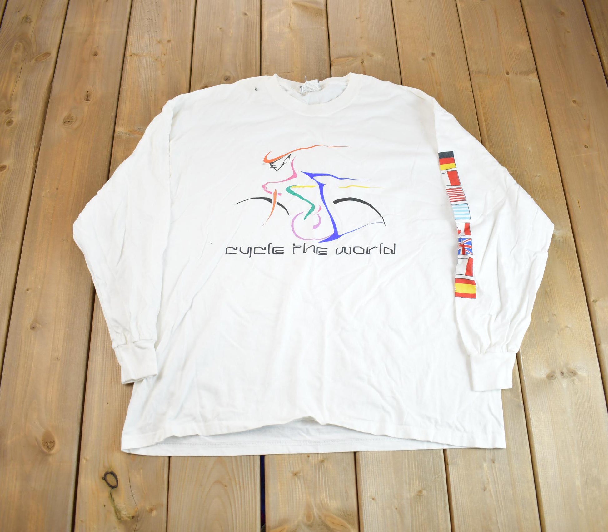 Vintage 2000s Tour De France Souvenir Crewneck Made In USA