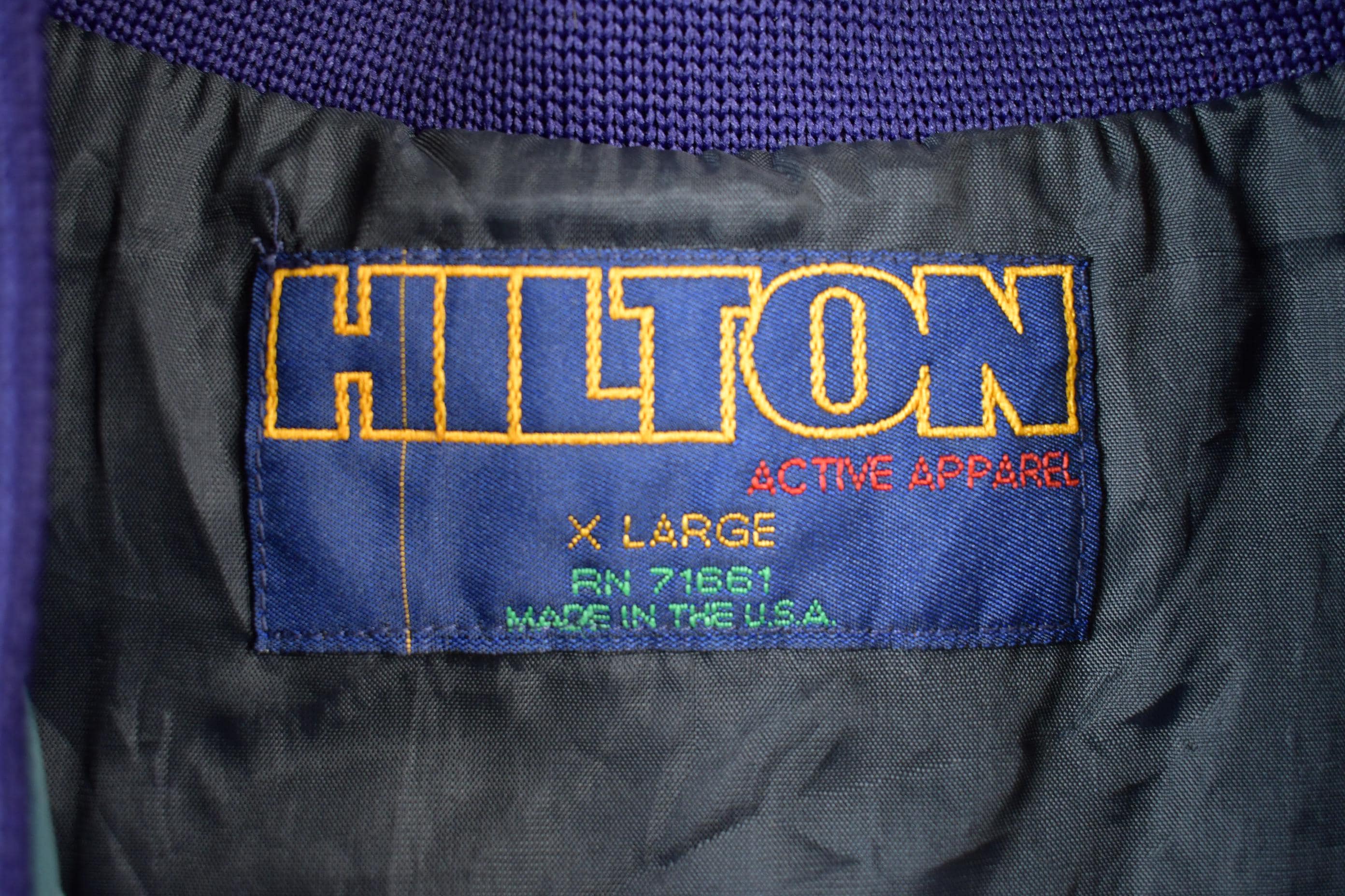 Vintage 1980s Mc Donalds Bomber Jacket  Embroidered  80s Varsity  Zip Up  Made In USA  Hilton Jacket  Mcdonalds  80s Mcdonalds  90s
