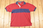 Vintage 1990s Tommy Hilfiger Quarter Button Up Shirt Men's L  Funky Crazy Pattern  Preppy Style  Boxy Fit