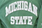 Vintage 1990s Michigan State Steve And Barry's University Collegiate Cross Grain Crew neck