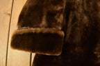 Vintage 1970s Sheared Mouton Fur Coat Women's Large