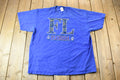 Vintage 1990s Royal Blue Florida USA Souvenir Travel Nautical Graphic T-Shirt