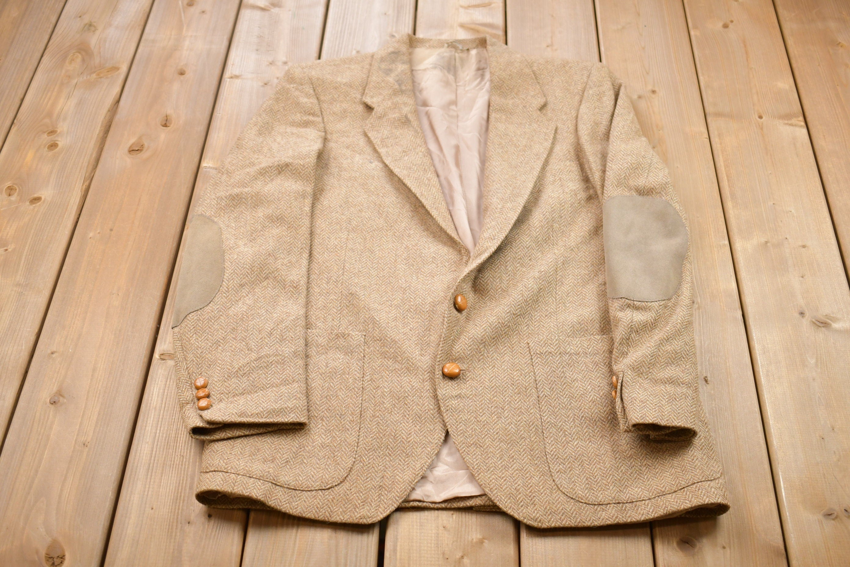 Vintage 1990s Wool Blazer Jacket
