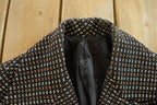 Vintage 1970s Plaid Trench Overcoat Women's Small