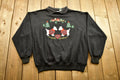 Vintage 1990s British Terrier Graphic Collared Crewneck Sweatshirt , Animal Dog Print , Wilderness , Pullover Sweatshirt , Nutcracker