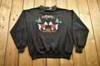 Vintage 1990s British Terrier Graphic Collared Crewneck Sweatshirt , Animal Dog Print , Wilderness , Pullover Sweatshirt , Nutcracker