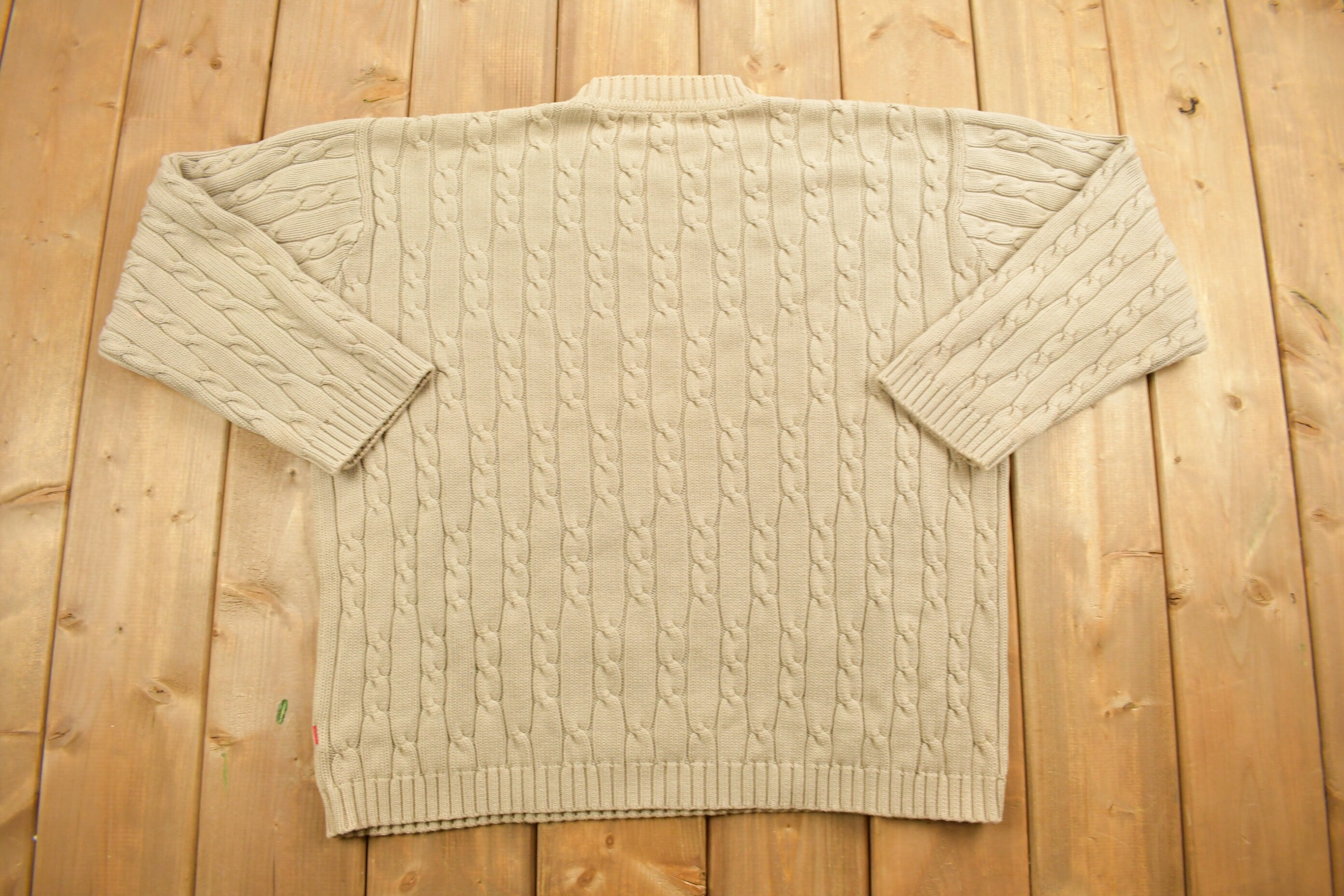 Vintage 1990s 3D Knit Sweater