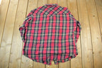 Vintage 1990s Ely Cattleman Western Flannel Pearl Snap Button Up Shirt Men's XL