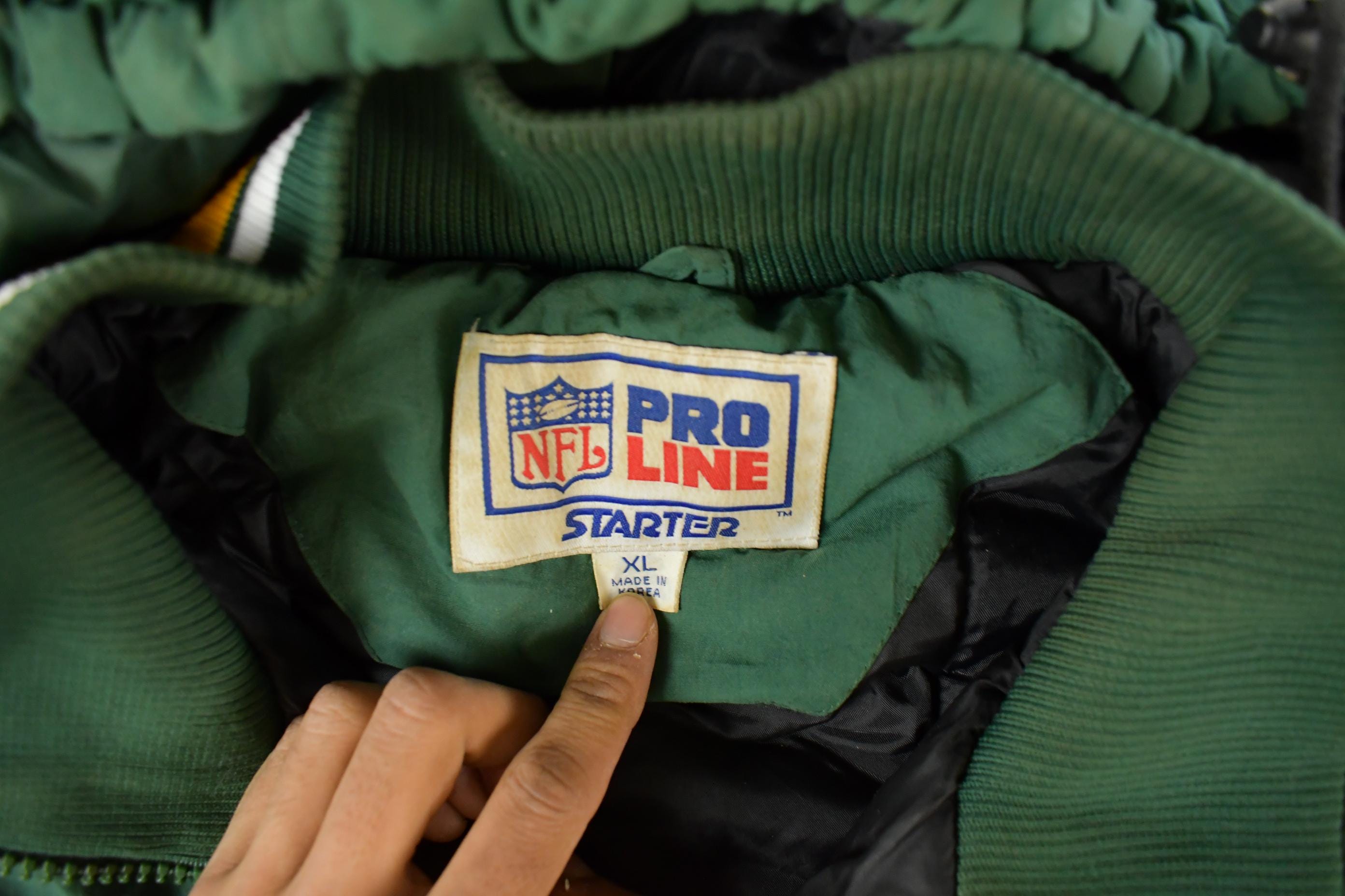Vintage 1990s Green Bay Packers NFL Starter Anorak Puffer Jacket Men's XL