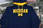 Vintage 1990s University Of Michigan Embroidered NCAA Hoodie