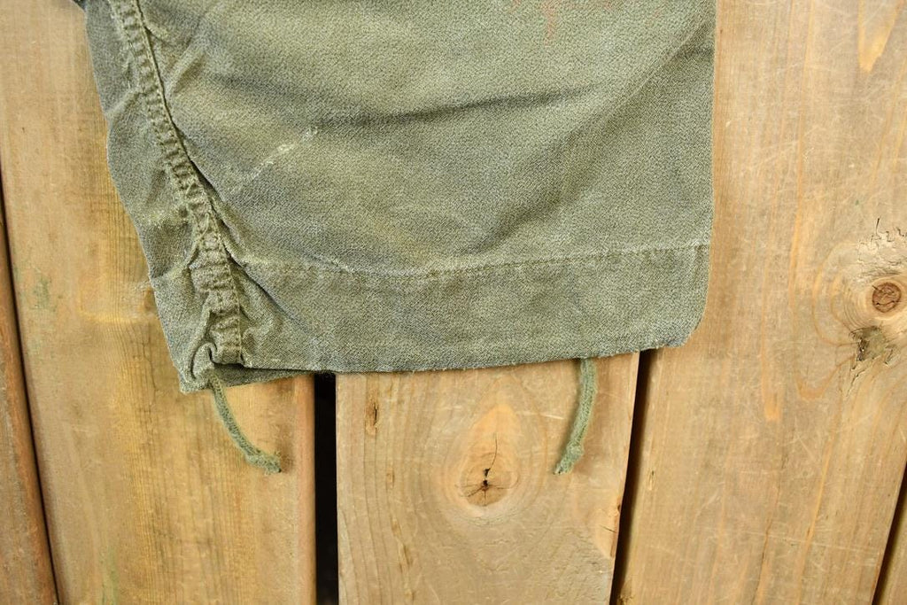 Vintage 1960s OG 107 Army Green Military Cargo Pants Size 28 x 27