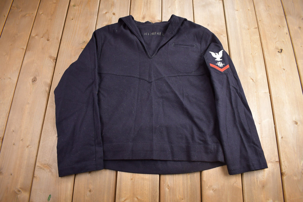 Vintage 1940s Navy Naval Wool Sweater