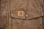 Vintage 1990s Carhartt Diomond Quilt Lined Chore Coat