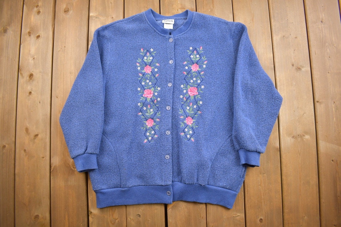 Vintage 1990s BonWorth Knitted Cardigan Sweater