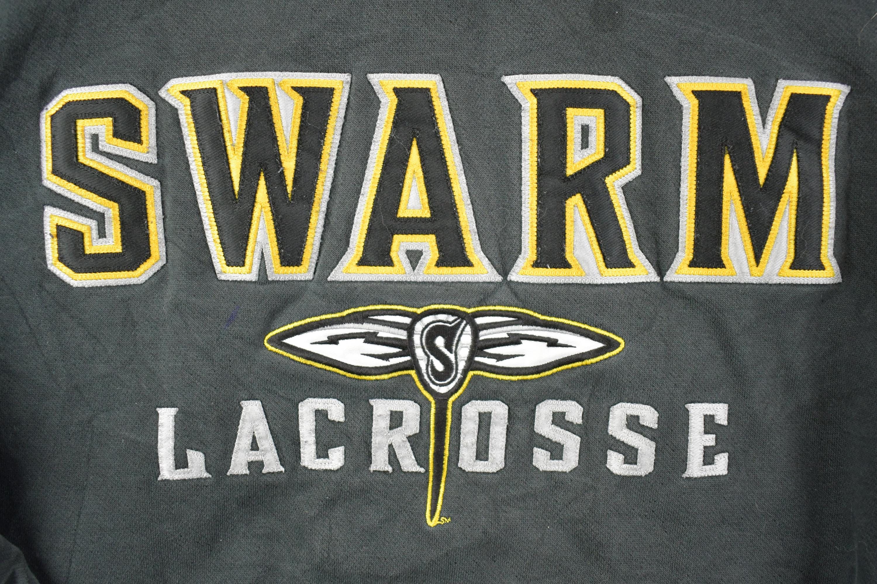 Vintage 1990s Swarm Lacrosse University Collegiate Hoodie