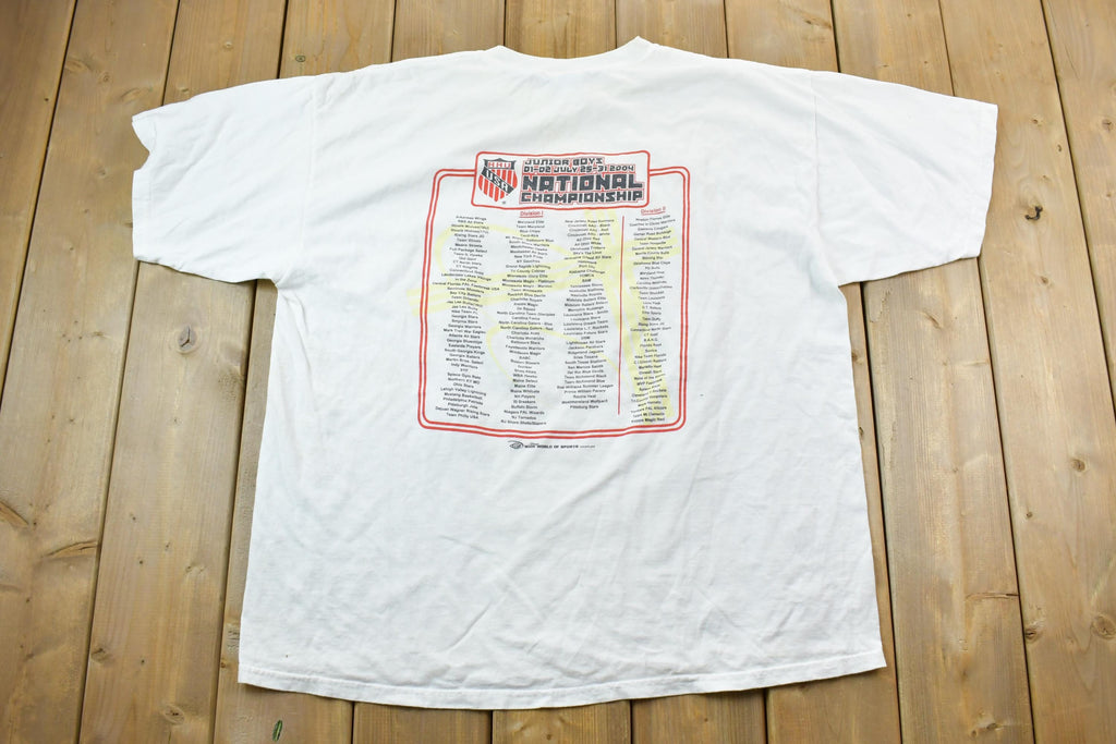 Vintage 2004 Junior Boys National Championship Disney Sports T-Shirt