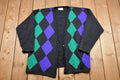 Vintage Pendleton Plaid Button Up Cardigan Sweater