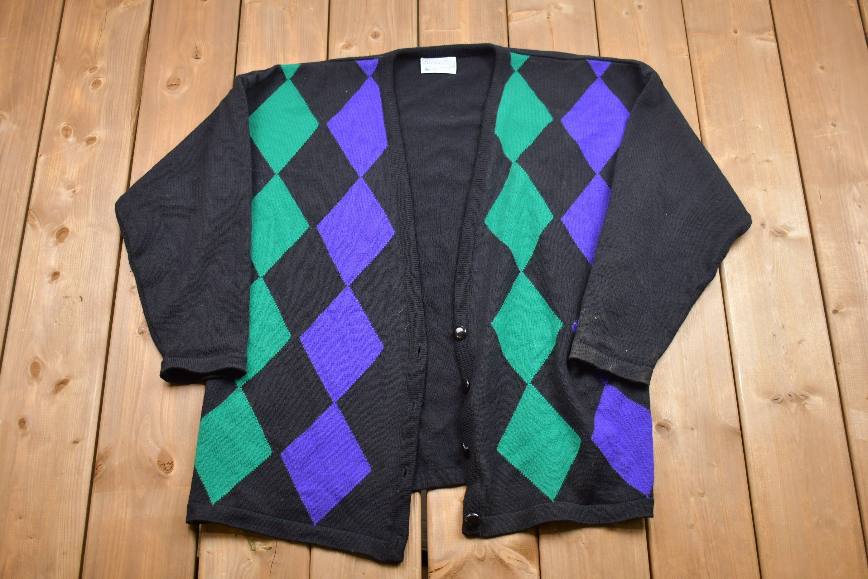 Vintage Pendleton Plaid Button Up Cardigan Sweater