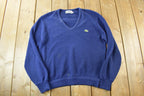Vintage 1990s Izod Lacoste Knit V-Neck Sweater  Vintage 90s V-Neck  Outdoorsman  Vintage Knit  Winter Sweatshirt  90s Lacoste