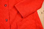 Vintage 1970s Red Button Up Overcoat