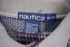 Vintage 1990's Nautica Plaid Rugby Sweatshirt