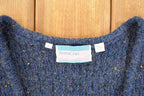 Vintage 1990s Santa Cruz Loose Knit V Neck Sweater Vest Women's L