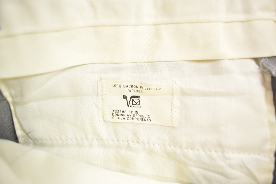 Vintage 1980s Reed St. James Grey Trousers Size / 1980s Wool Pants / Streetwear / True Vintage / Vintage Dresspants / Wool Pants