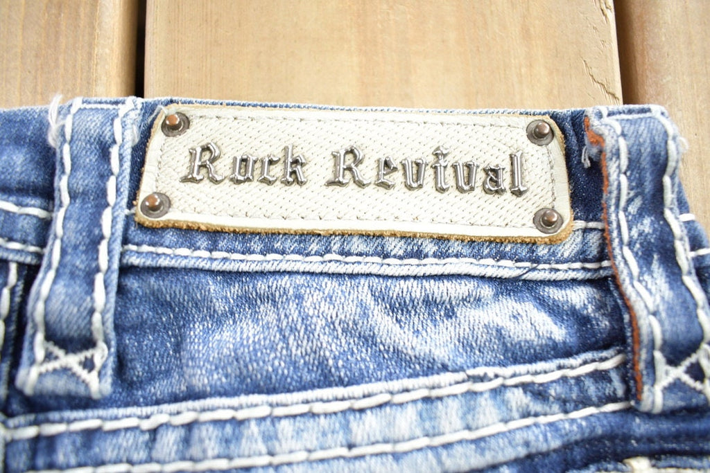 Vintage 2000s Rock Revival Skinny Jeans Size 24x32