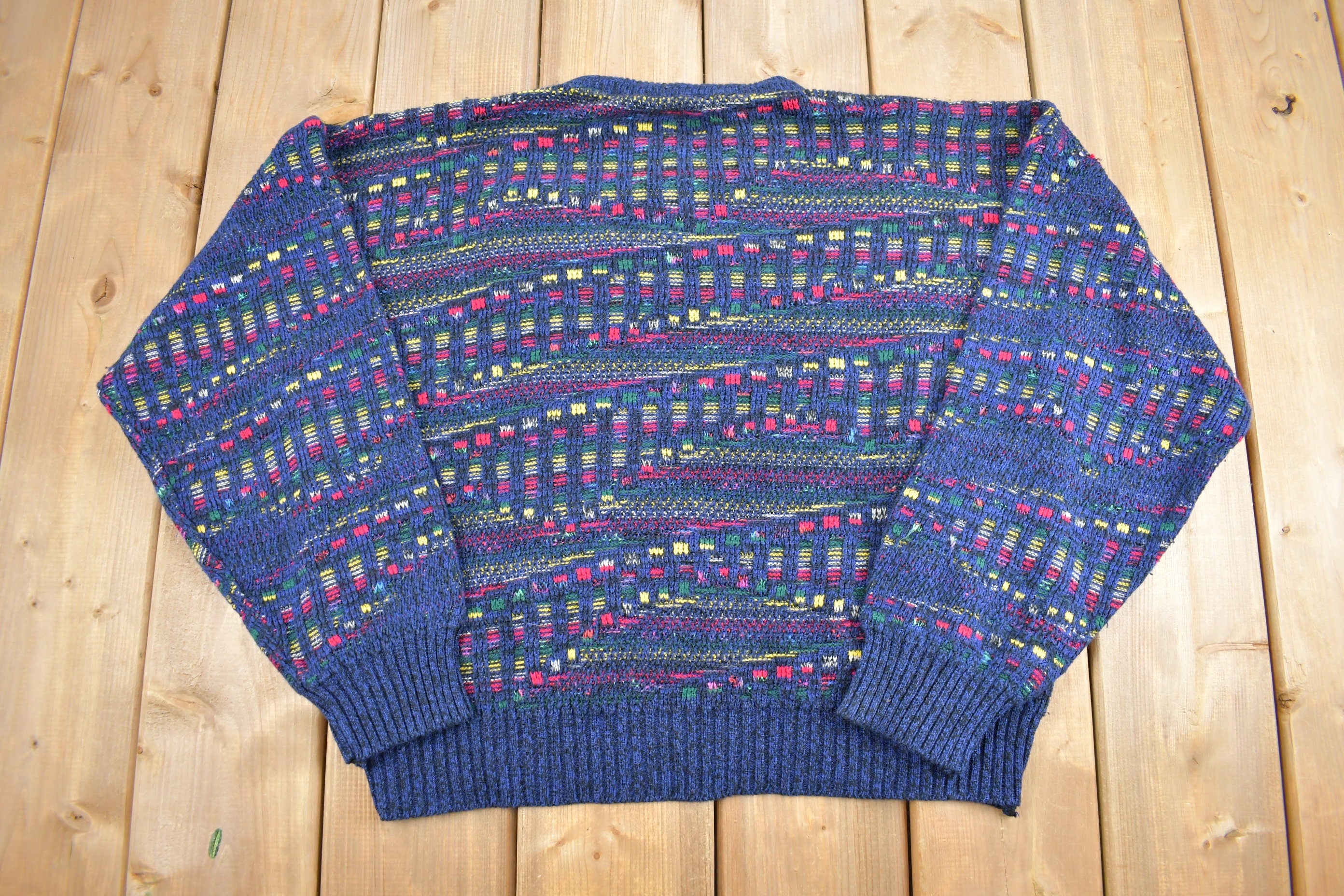 Vintage 1990s 3D Knit Sweater