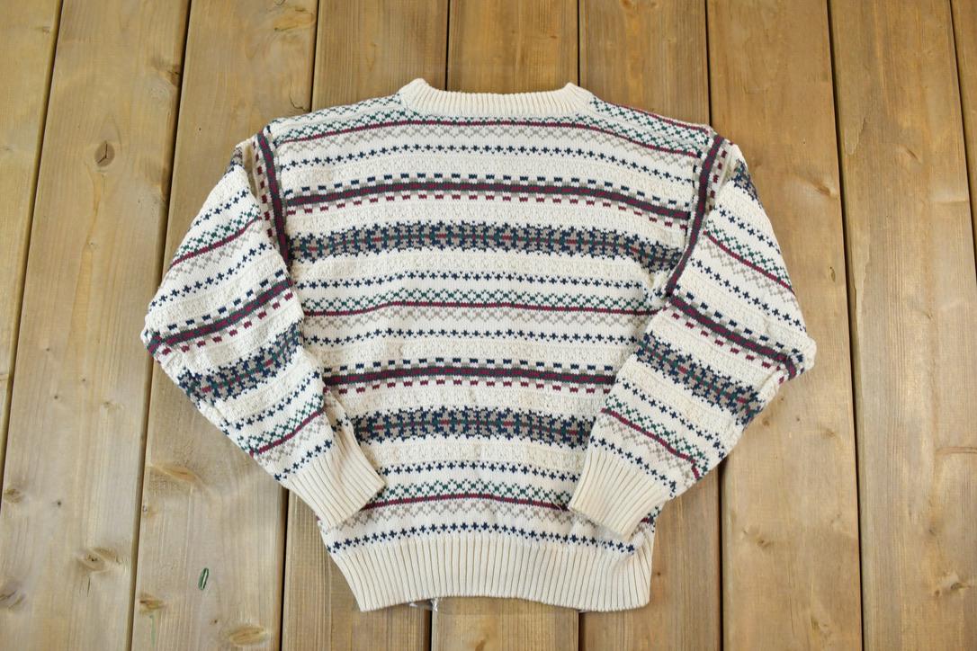 Vintage 1990s Youth Class Club Knit Crewneck Sweater