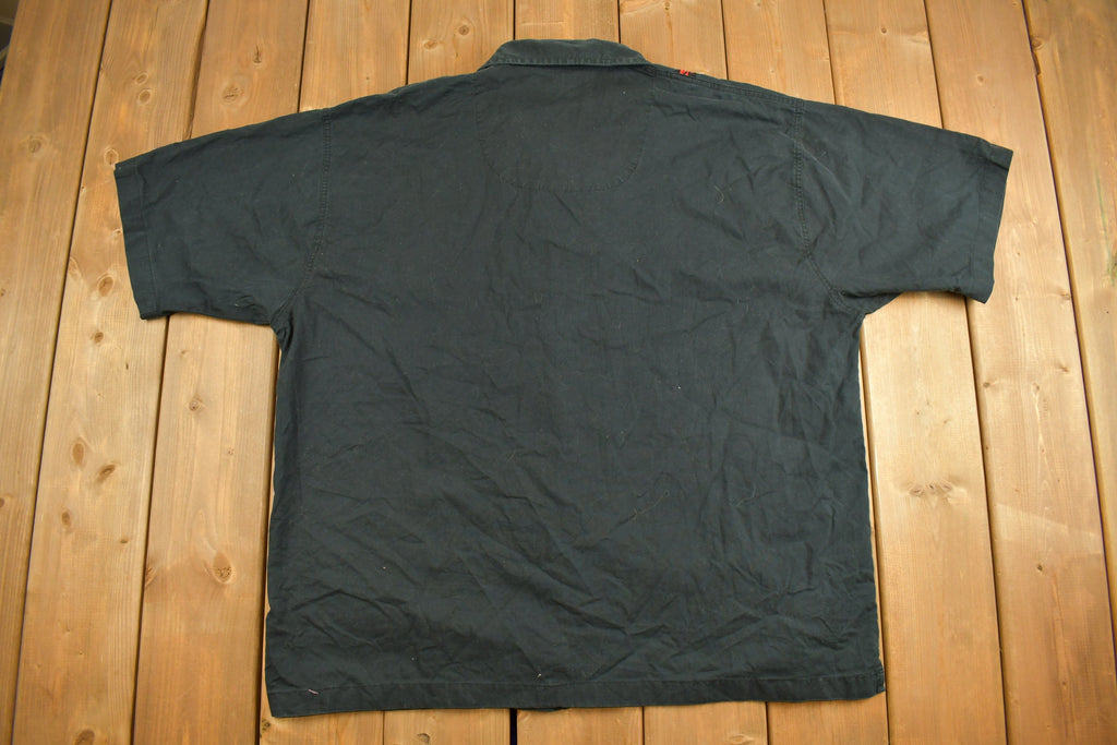 Vintage Y2K No Boundaries Flames Button Up Shirt
