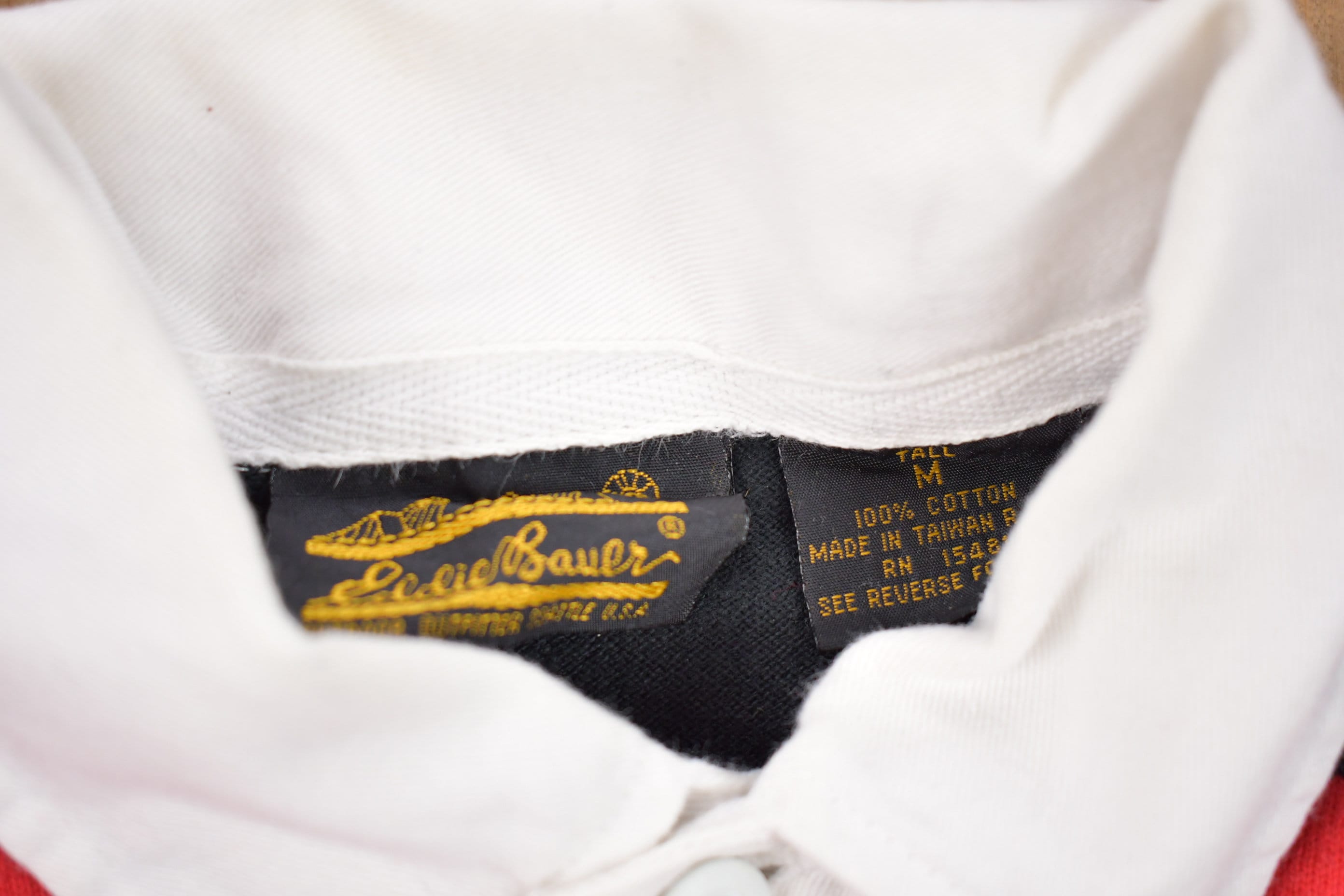 Vintage 1990s Eddie Bauer Rugby Collared Sweatshirt  90s Collared Shirt  Souvenir  Athleisure  Streetwear  90s Eddie Bauer