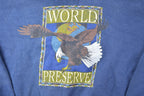 Vintage 1990s World Preserve Eagle Heavyweight Crewneck Sweatshirt