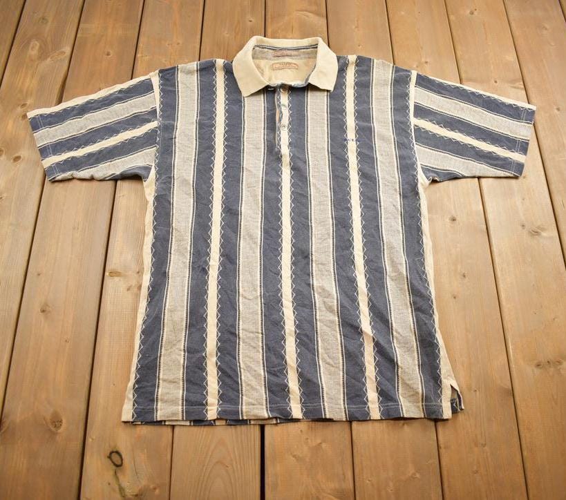 Vintage 1990s Guess Short Sleeve Striped Button Up Shirt