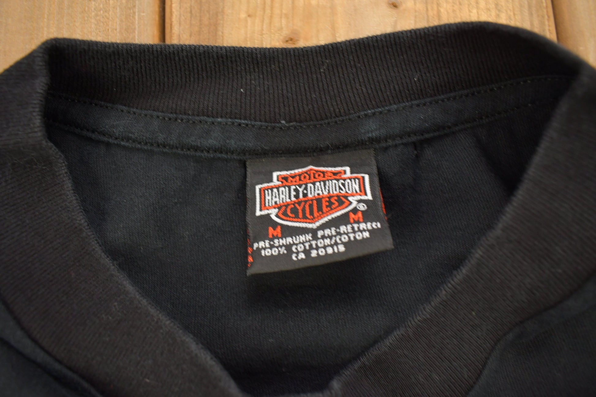 Vintage 1990s Pete's Sales & Service Harley Davidson Pembrooke Ontario Canada T-Shirt