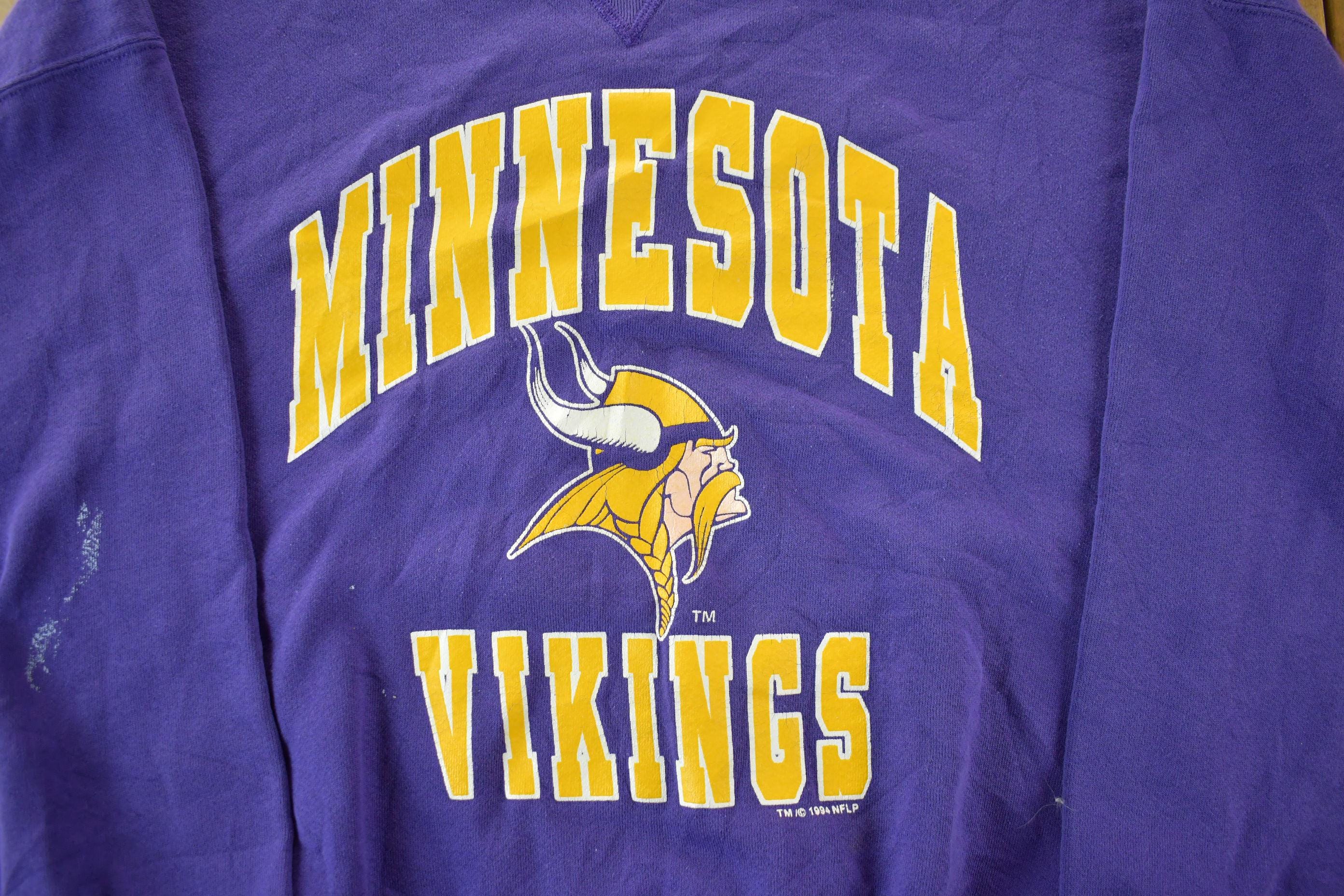 Vintage 1990s Minnesota Vikings NFL Crewneck Sweatshirt