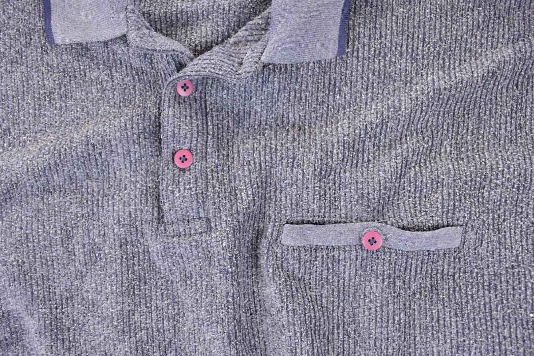 Vintage 1990s Safe Harbour Quarter Button Collared Shirt Mens L