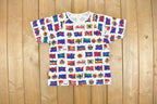 Vintage 1980s European Flags T Shirt