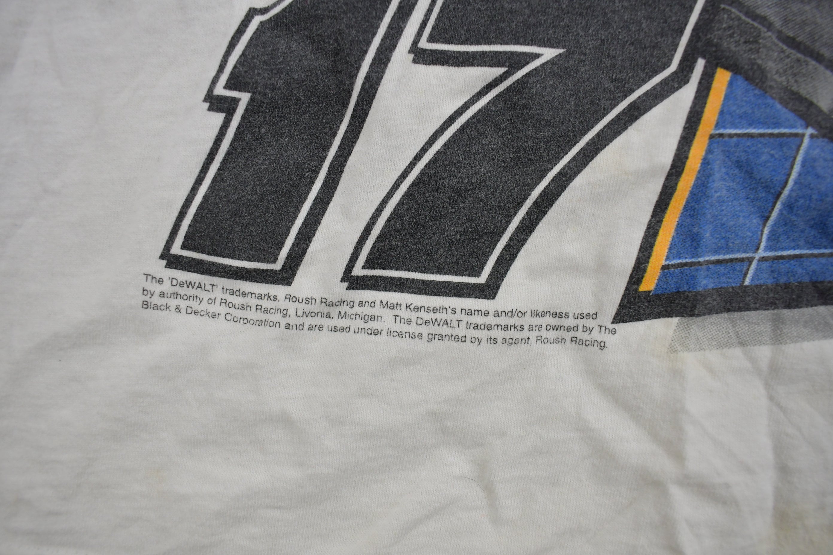 Vintage 1990s Matt Kenseth NASCAR Dewalt Racing T-Shirt