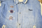 Vintage 1990s Tigger Embroidered Disney Denim Varsity Jacket
