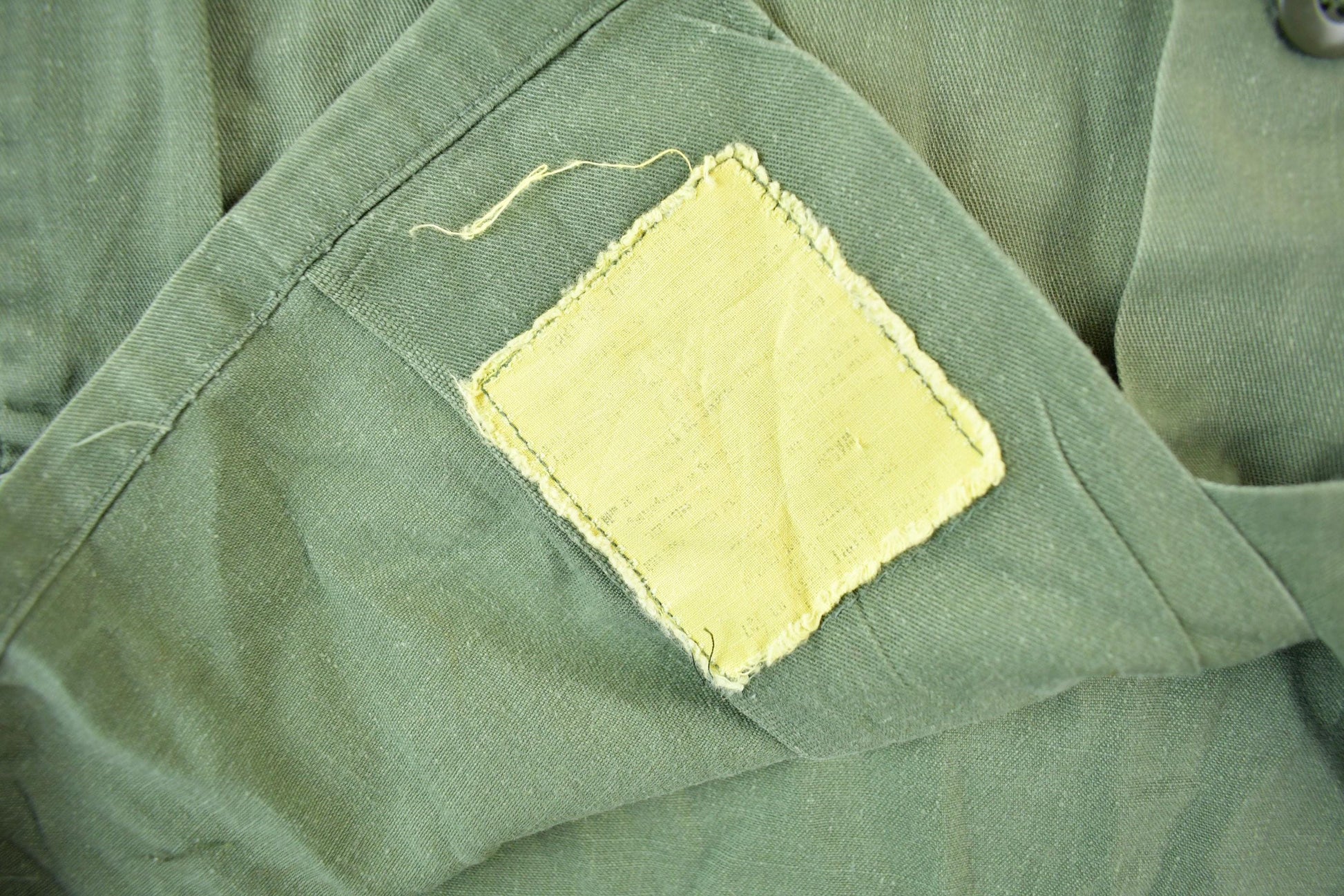 Vintage 1970s 1980s Army OG-107 Military Sateen Shirt Men's Large  Field Combat Shirt  Militaria