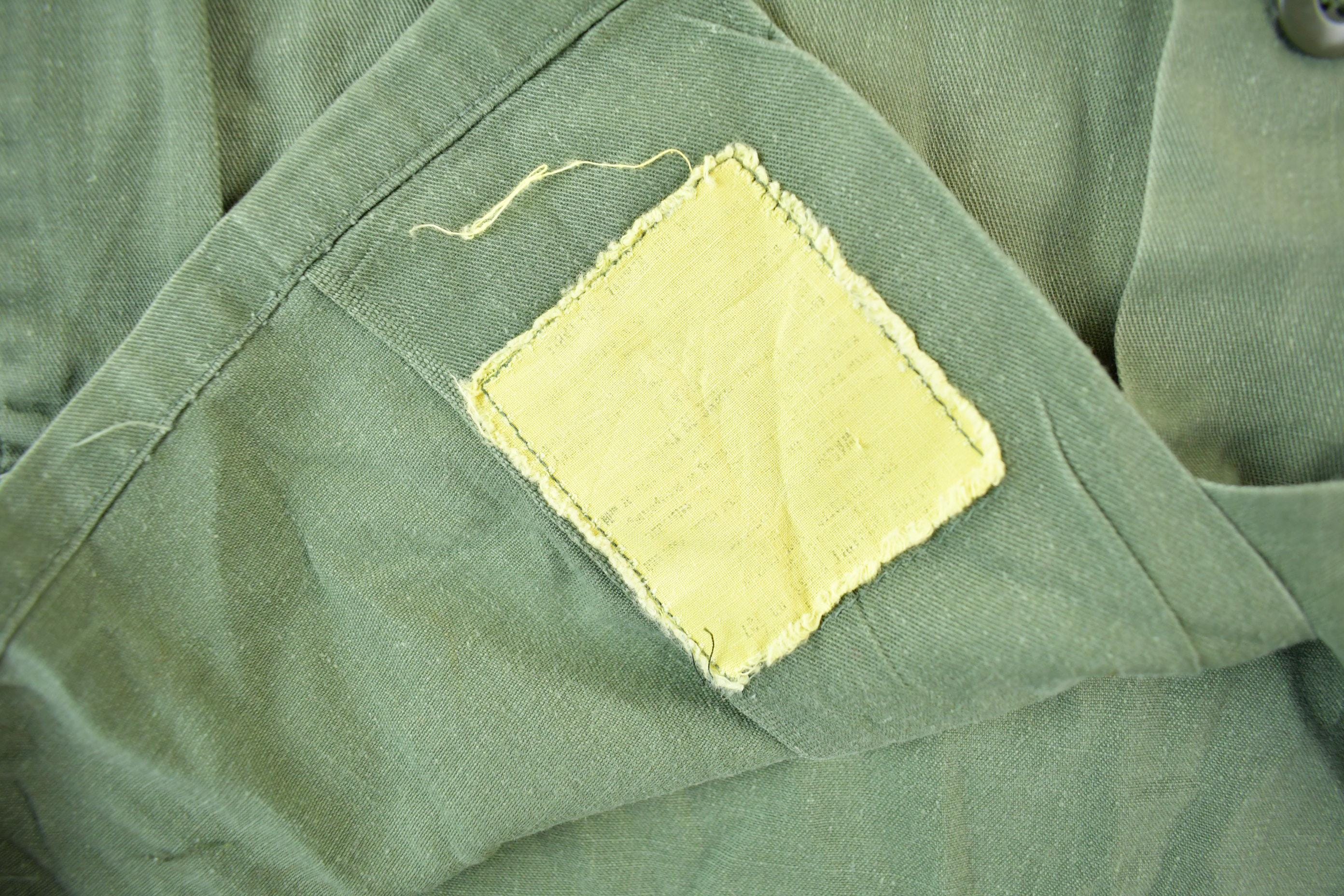 Vintage 1970s 1980s Army OG-107 Military Sateen Shirt Men's Large  Field Combat Shirt  Militaria
