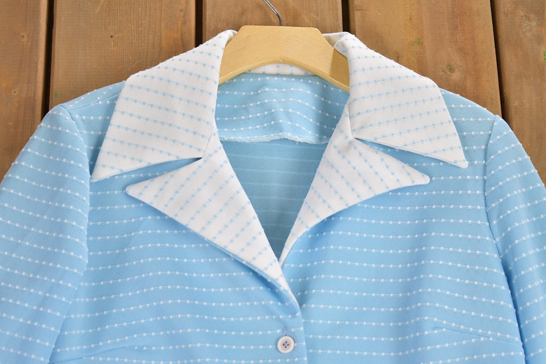 Vintage 1970s Long Sleeve Shirt Dress