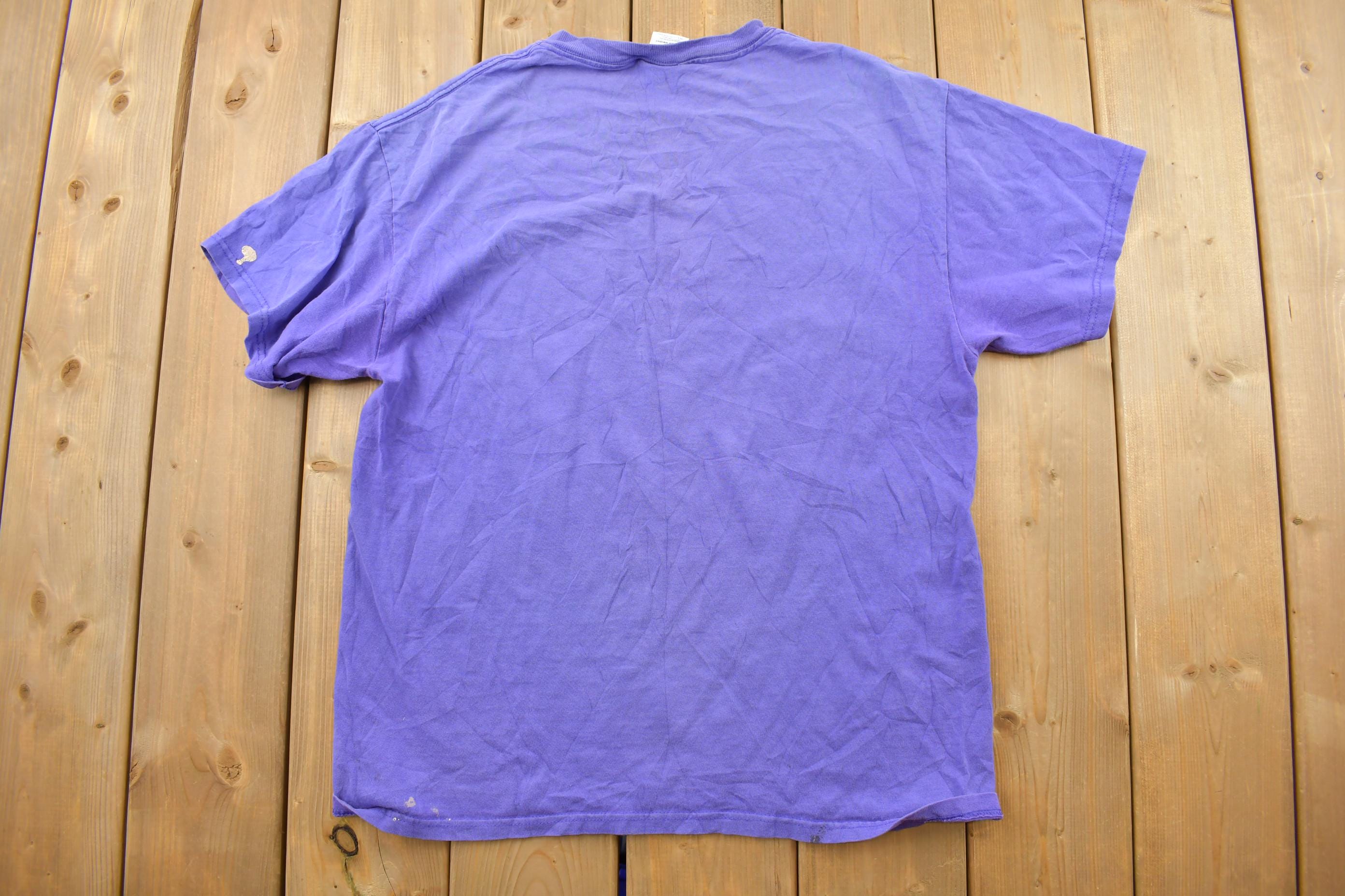 Vintage 1990s Minnesota Vikings / NFL Crewneck T-Shirt / Made In USA / Football / Sportswear / Americana