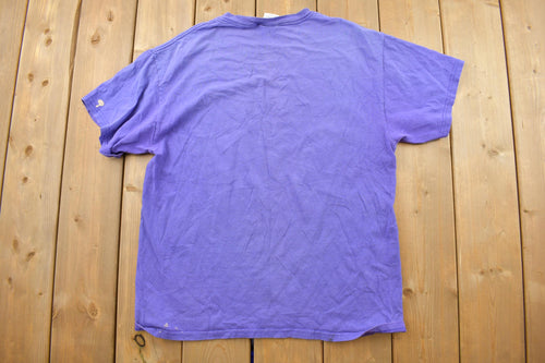 Vintage 1990s Minnesota Vikings / NFL Crewneck T-Shirt / Made In USA / Football / Sportswear / Americana