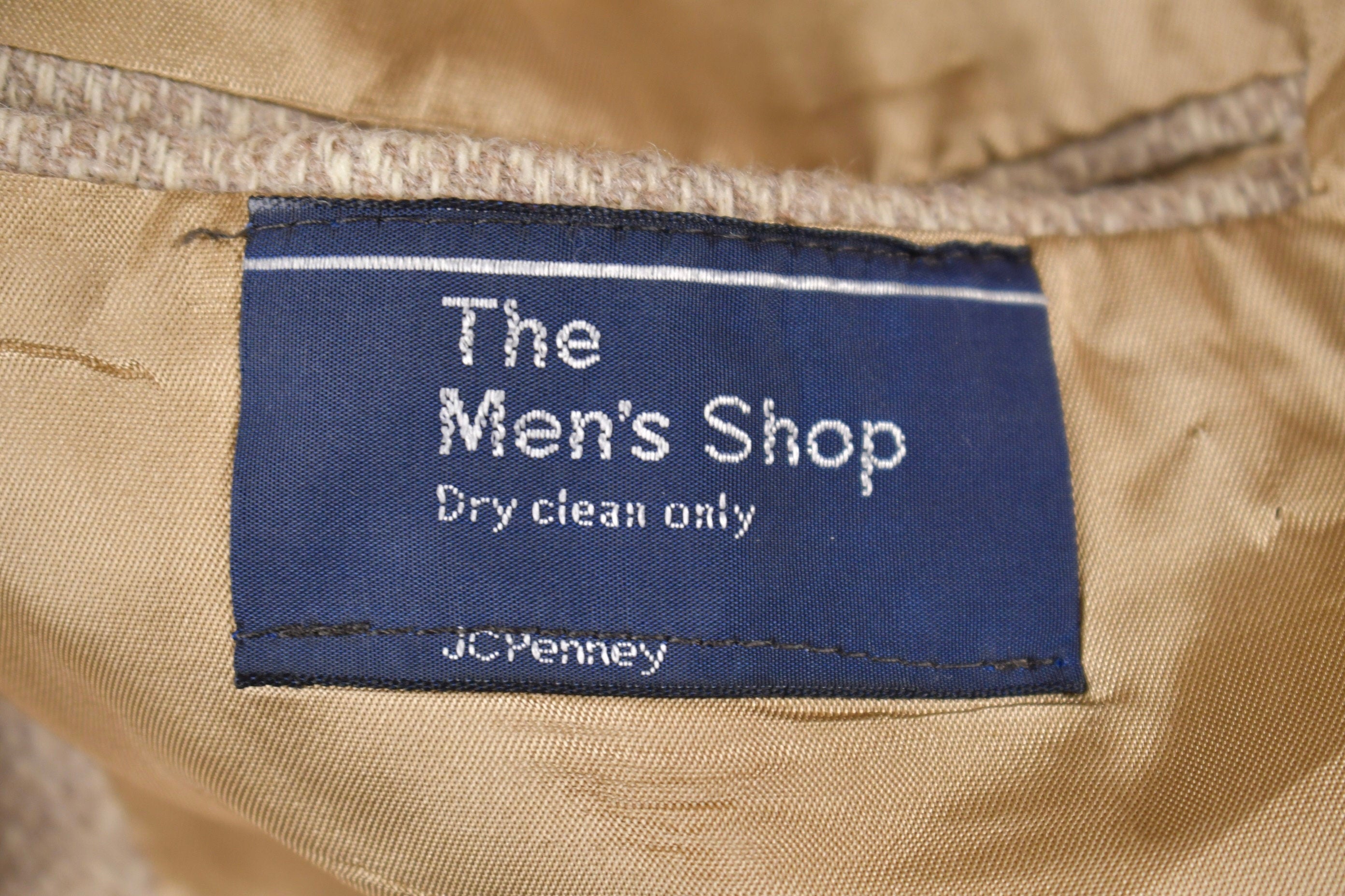 Vintage 1990s JC Penney The Mens Shop Herringbone Wool Blazer