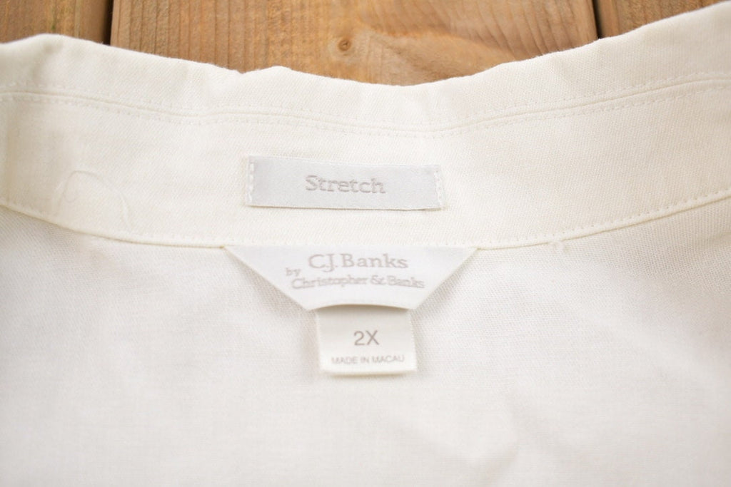 Vintage 1990s Nautical Theme Blank Button Up Shirt