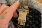 Vintage 1990s LL Bean Heavy Knit Crewneck Sweater Mens M / 90's Abstract Pattern 3D Knitted Sweatshirt