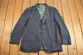 Vintage 1990s College Town Boston Blue Button Up Blazer Jacket